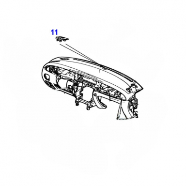 FACIA MOULDING, SOLAR SENSOR TRIM C2C25708LEG